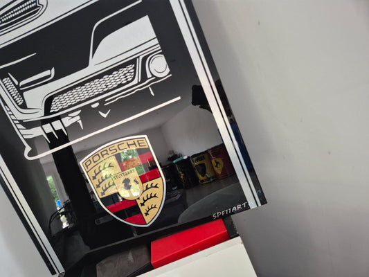 Plaque décorative PORSCHE