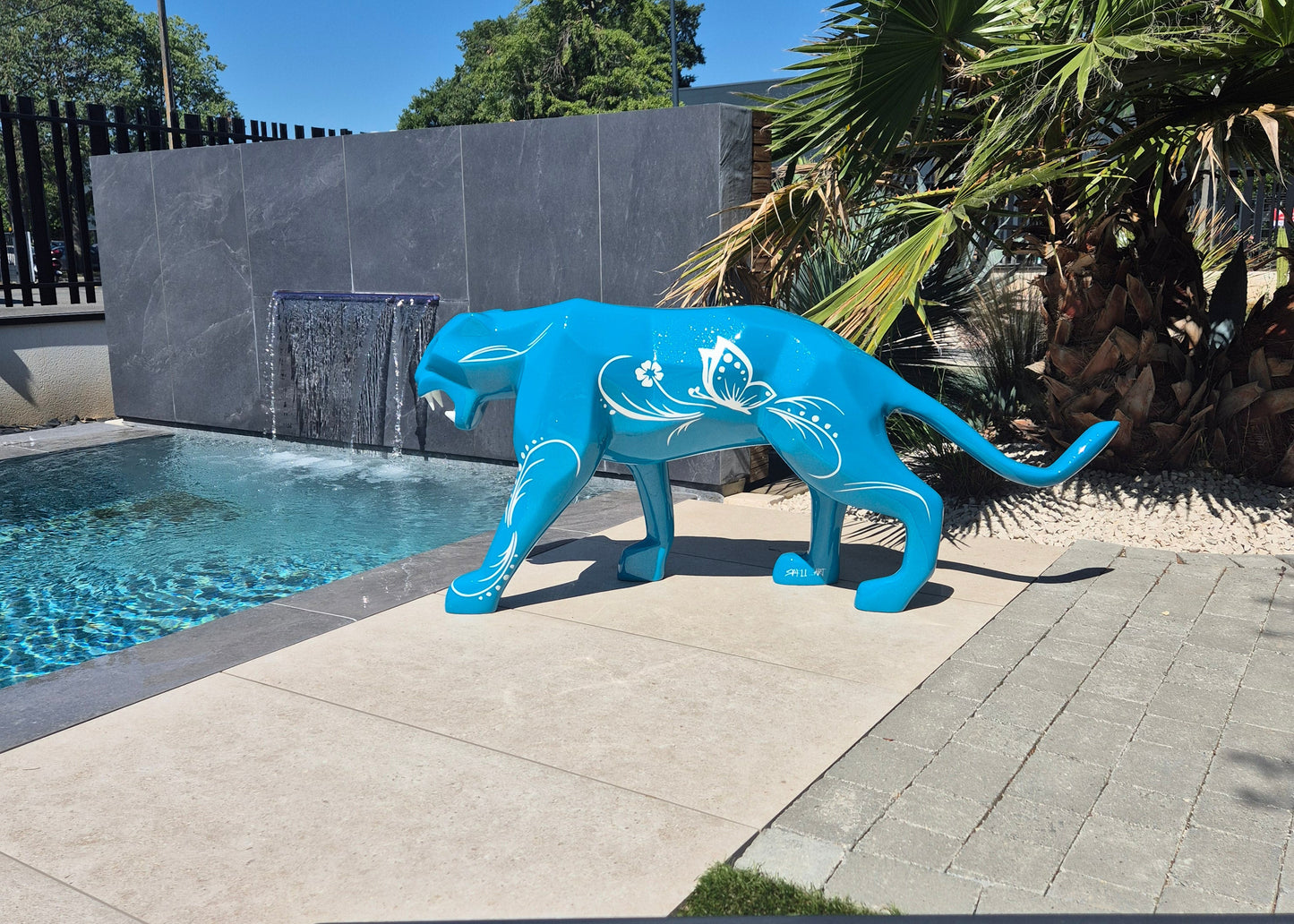 Panthère ORIGAMI grandeur nature 140cm