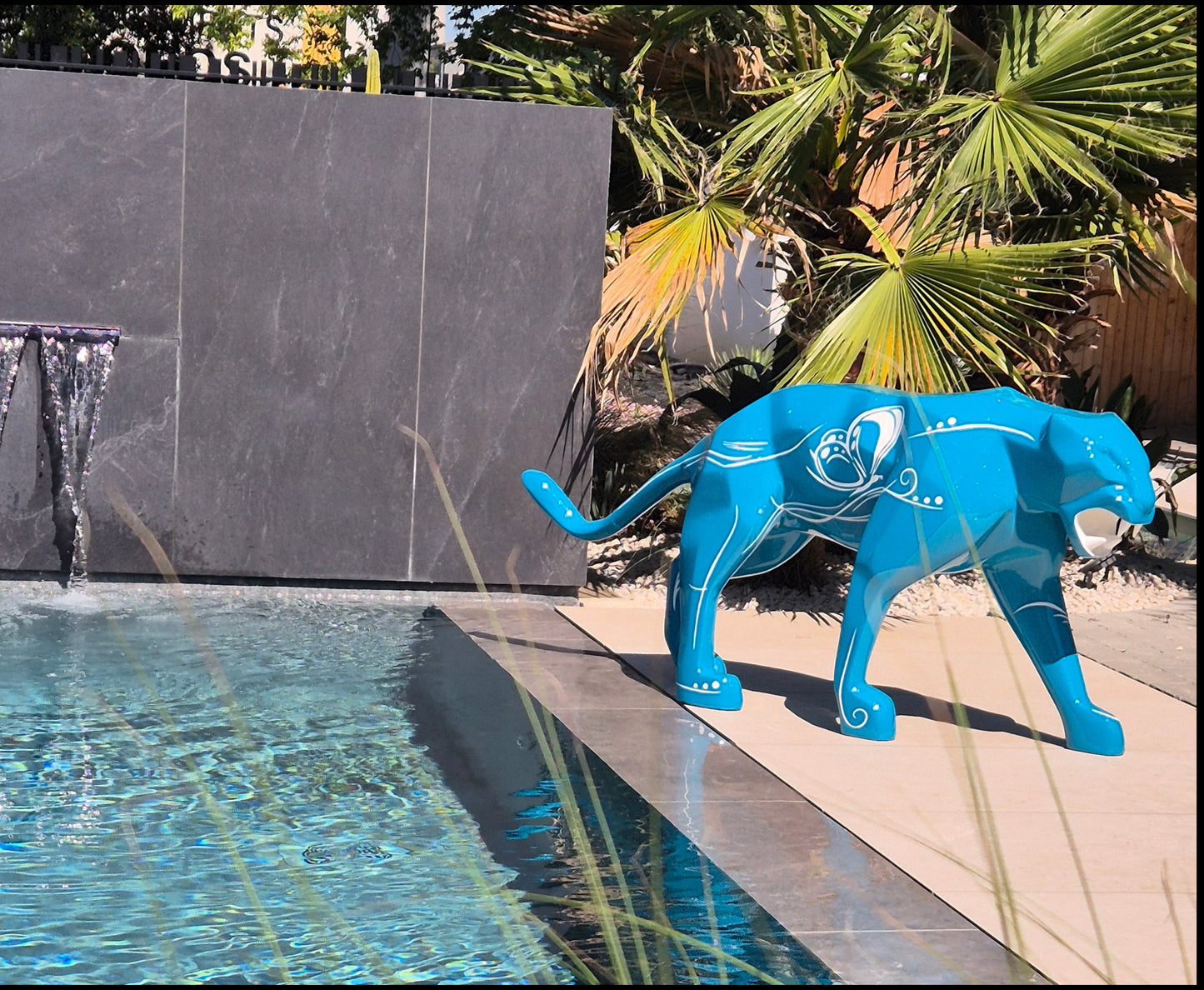 Panthère ORIGAMI grandeur nature 140cm