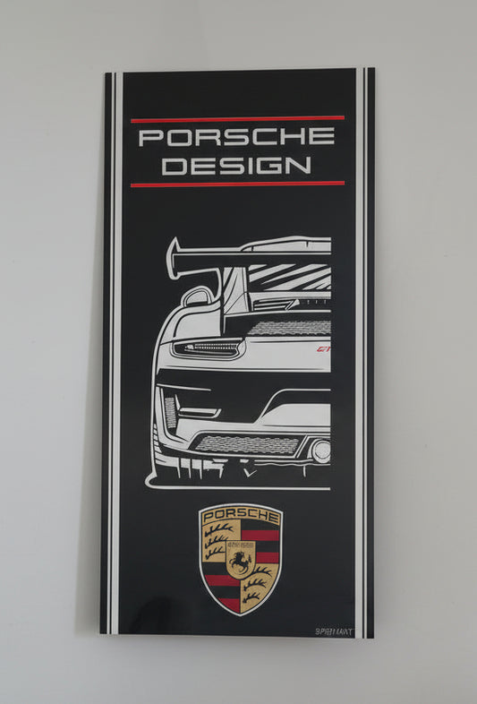 Plaque décorative PORSCHE