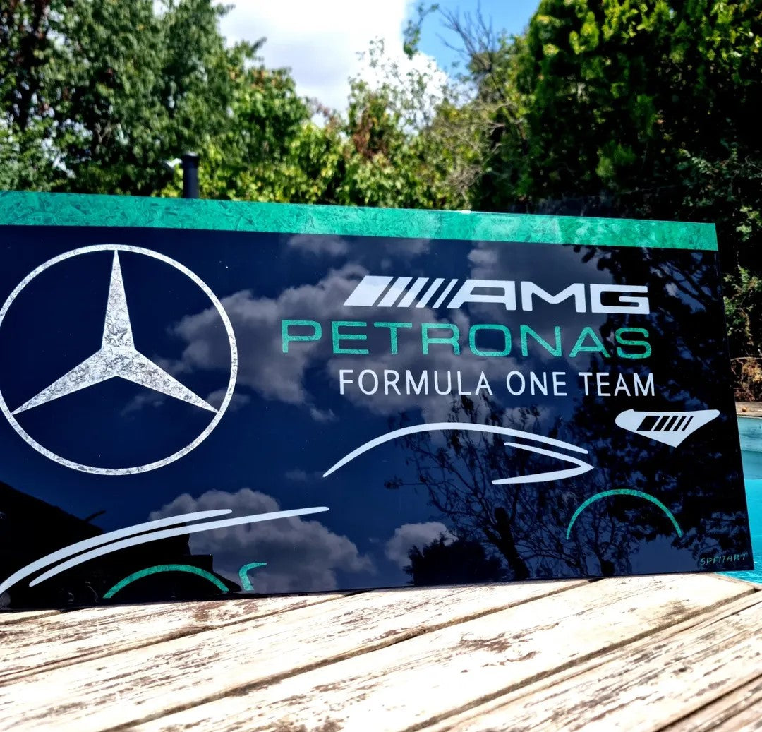 Plaque décorative MERCEDES PETRONAS