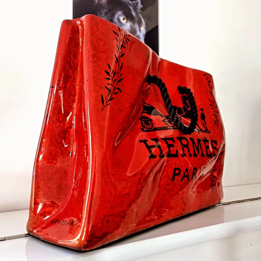 Sac Décoratif Hermes en resine